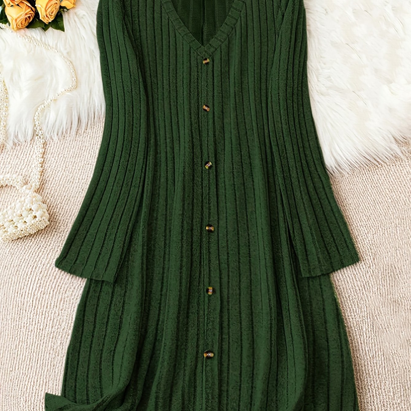 Marianne | Cozy Button-Down Knit Dress