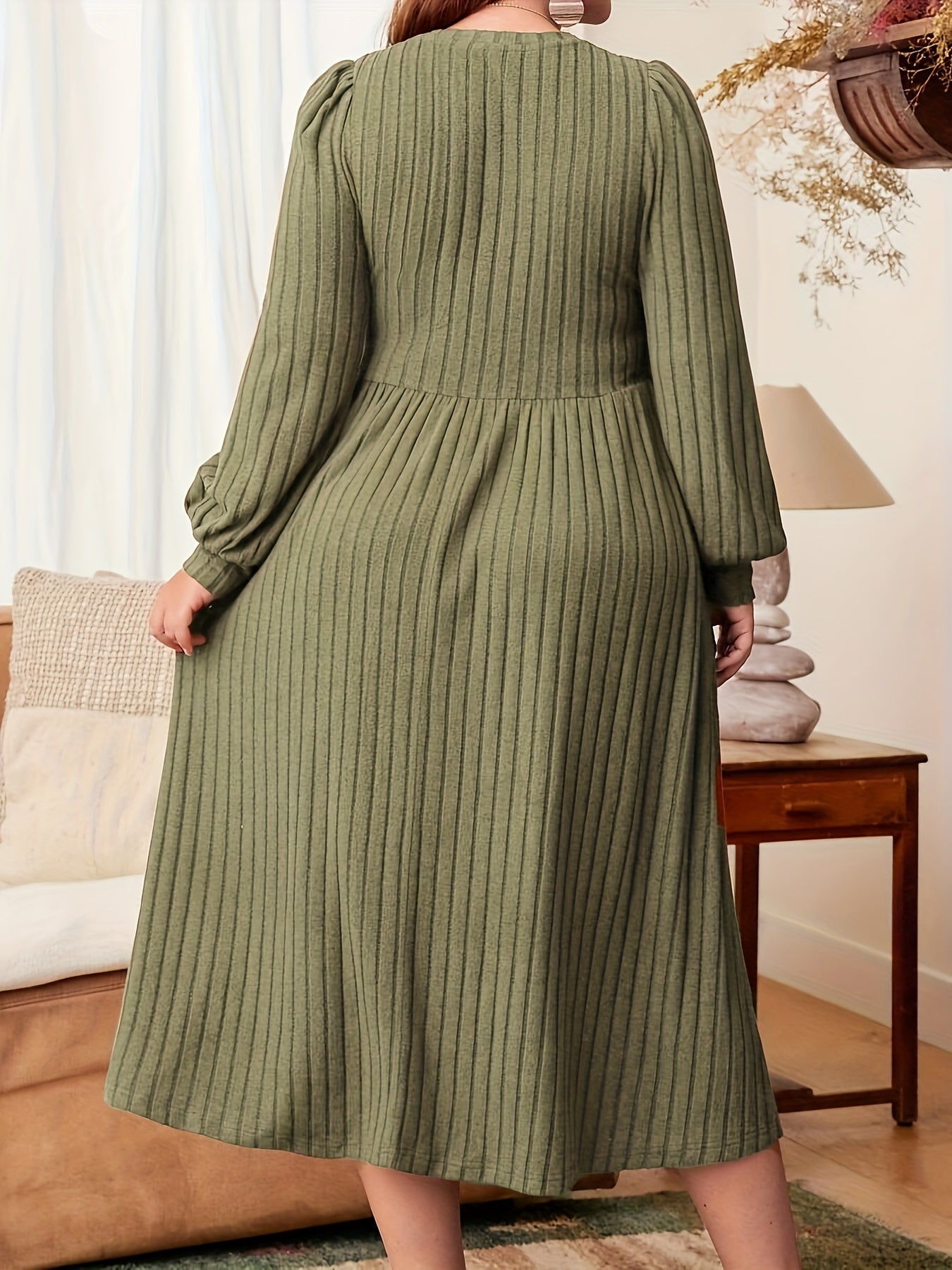 Marjorie | Soft Ribbed Midi Dress