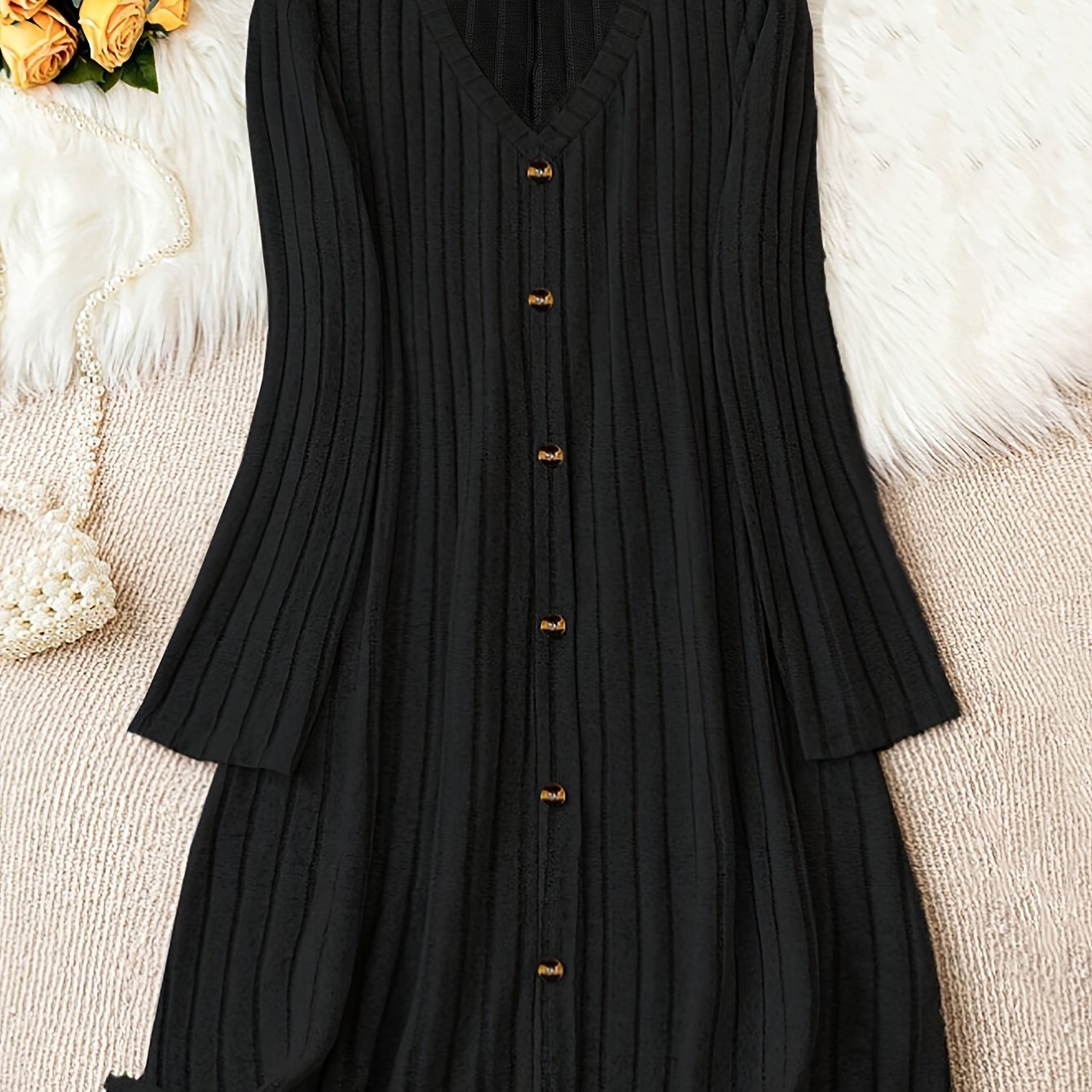 Marianne | Cozy Button-Down Knit Dress