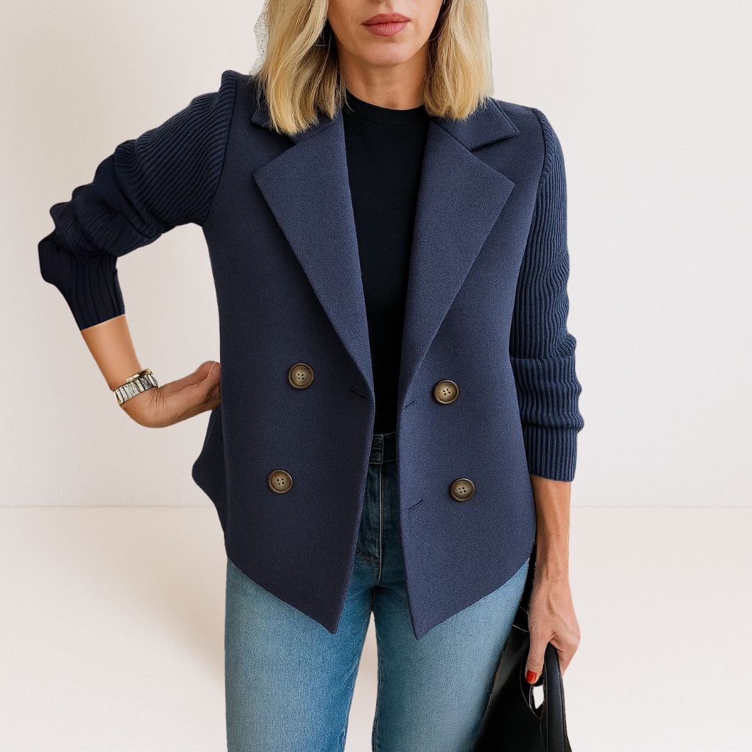 Freya | Soft Knit-Sleeve Jacket