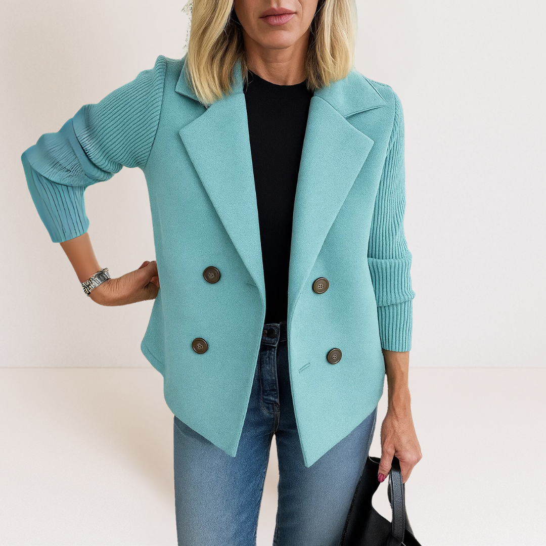 Freya | Soft Knit-Sleeve Jacket