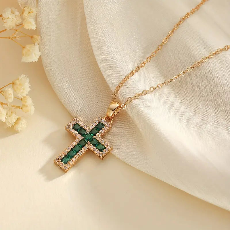 Vera | Luminous Emerald Cross