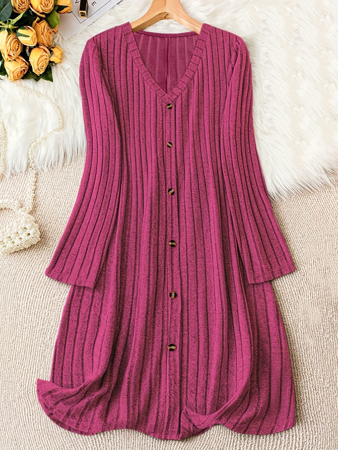 Marianne | Cozy Button-Down Knit Dress