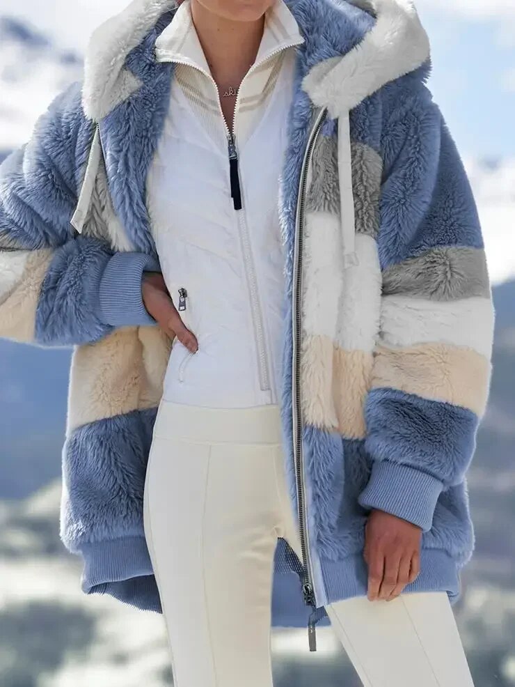 Eliza | Plush Color-Block Jacket