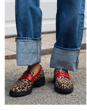 Geneva™ | Leopard Accent Loafers