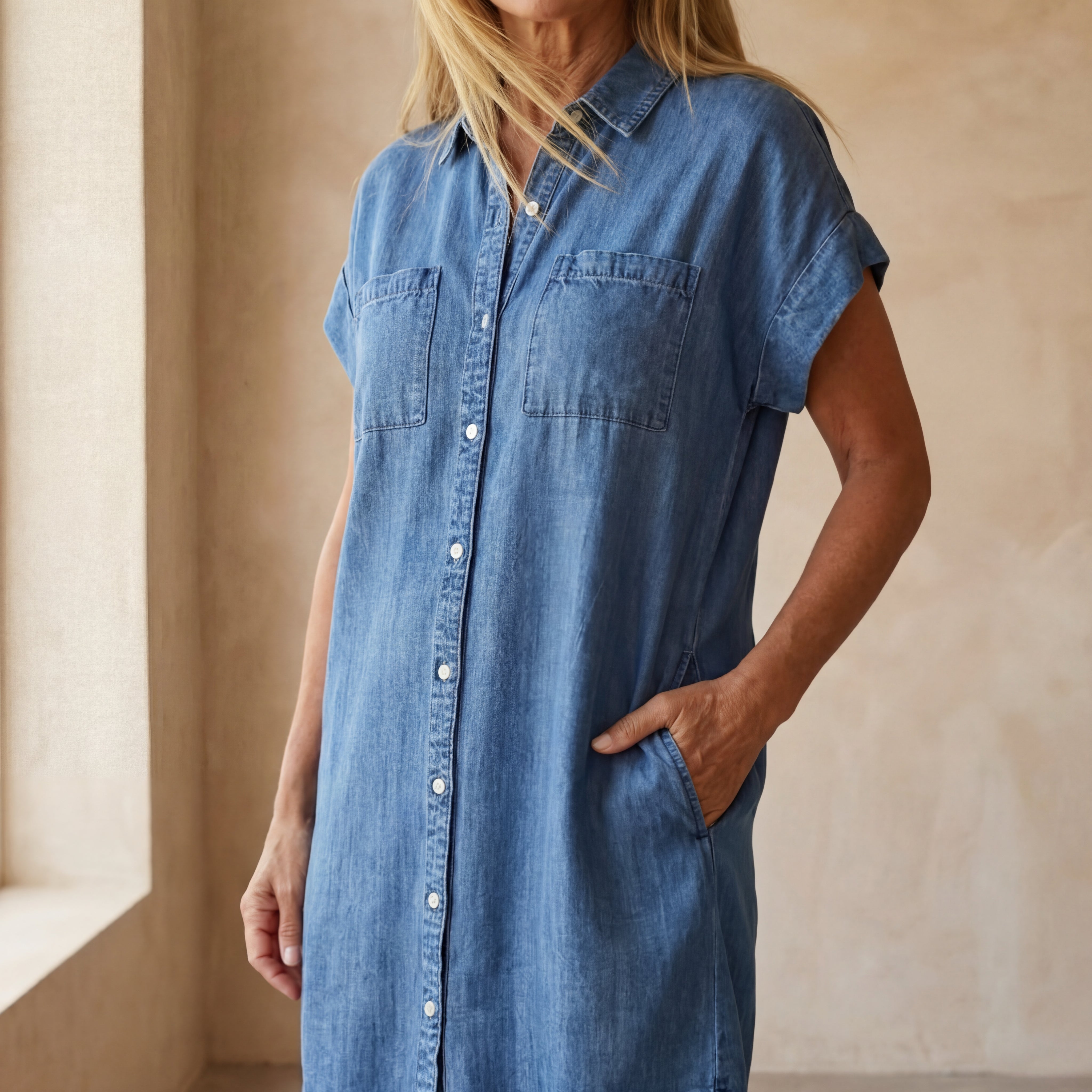 Olivia - Denim Dress