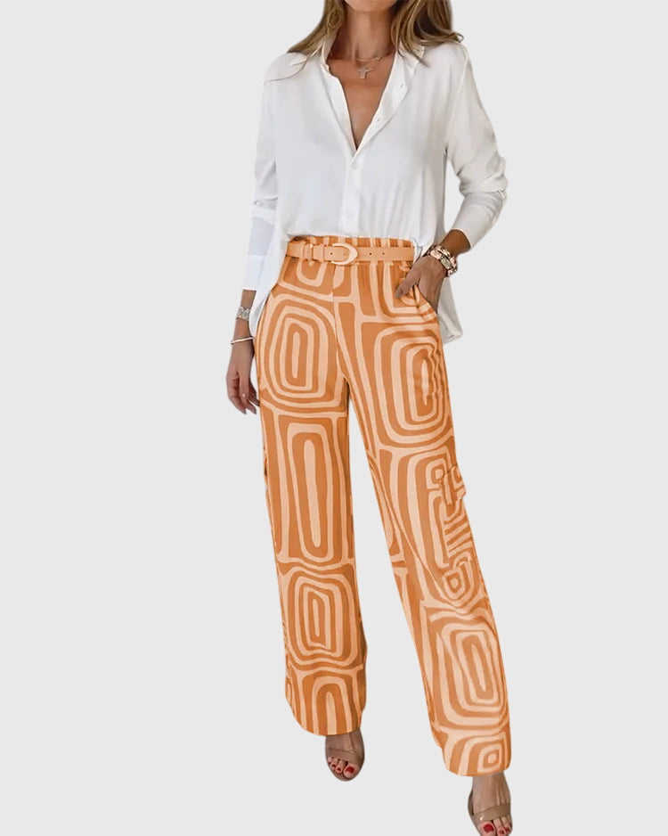 Emilia™ | Stylish Pants + Free Blouse