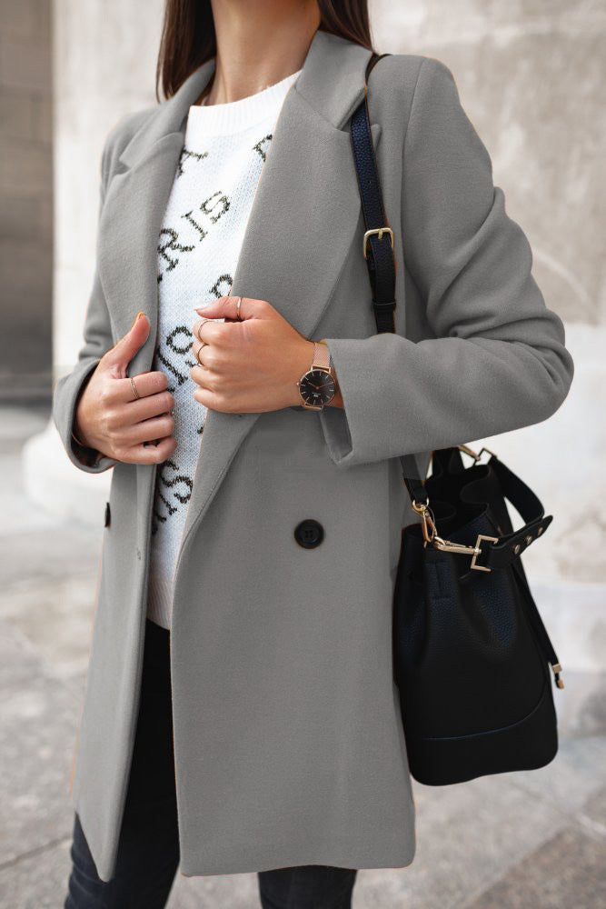 Celine - Chic Double-Breasted Coat: