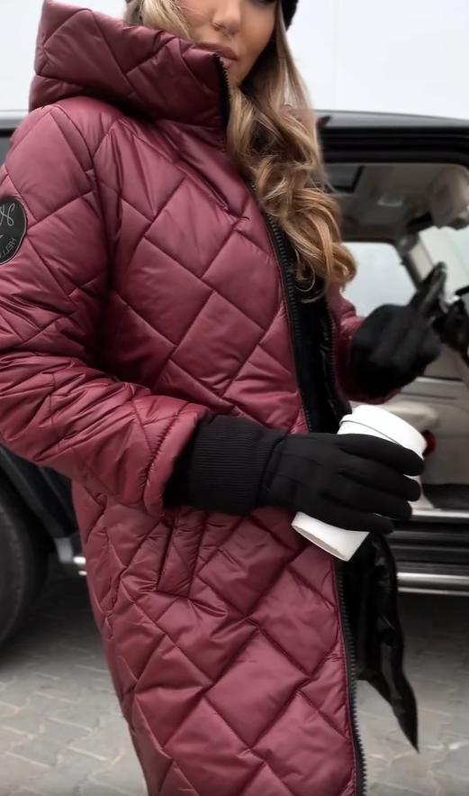 Averlia - Quilted Hooded Coat