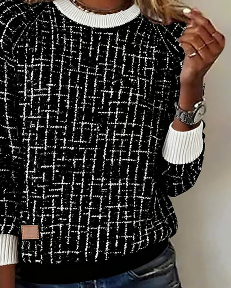 Laluna® | Casual Checked Sweater