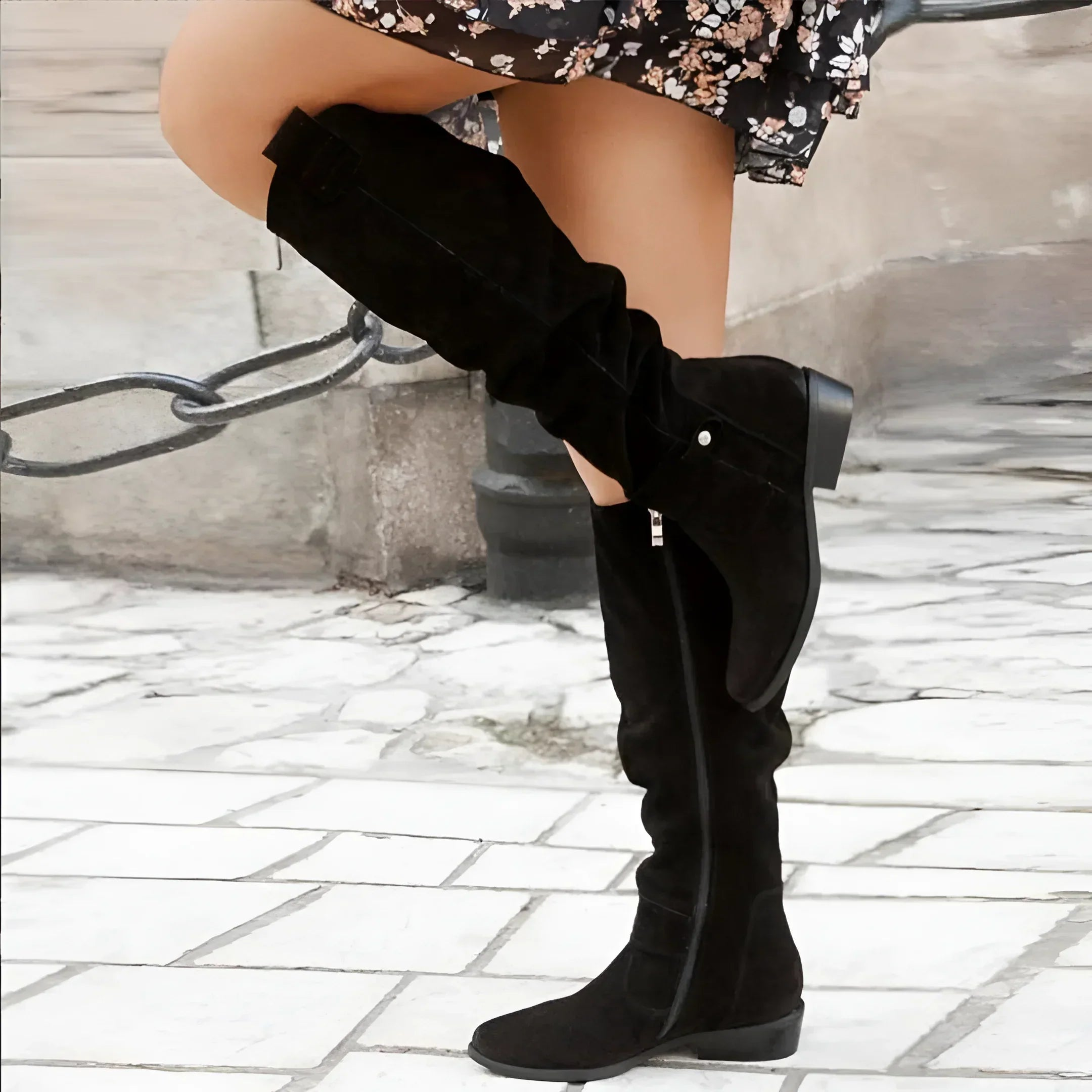 Aurora | Poised Suede Knee Boots
