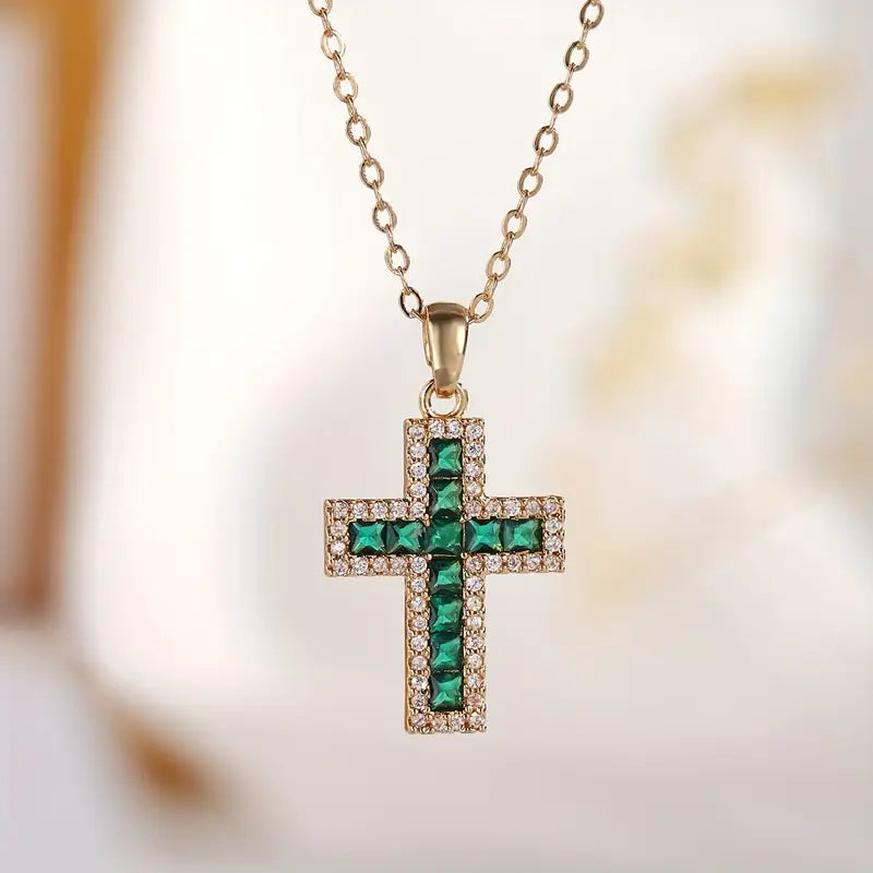 Vera | Luminous Emerald Cross