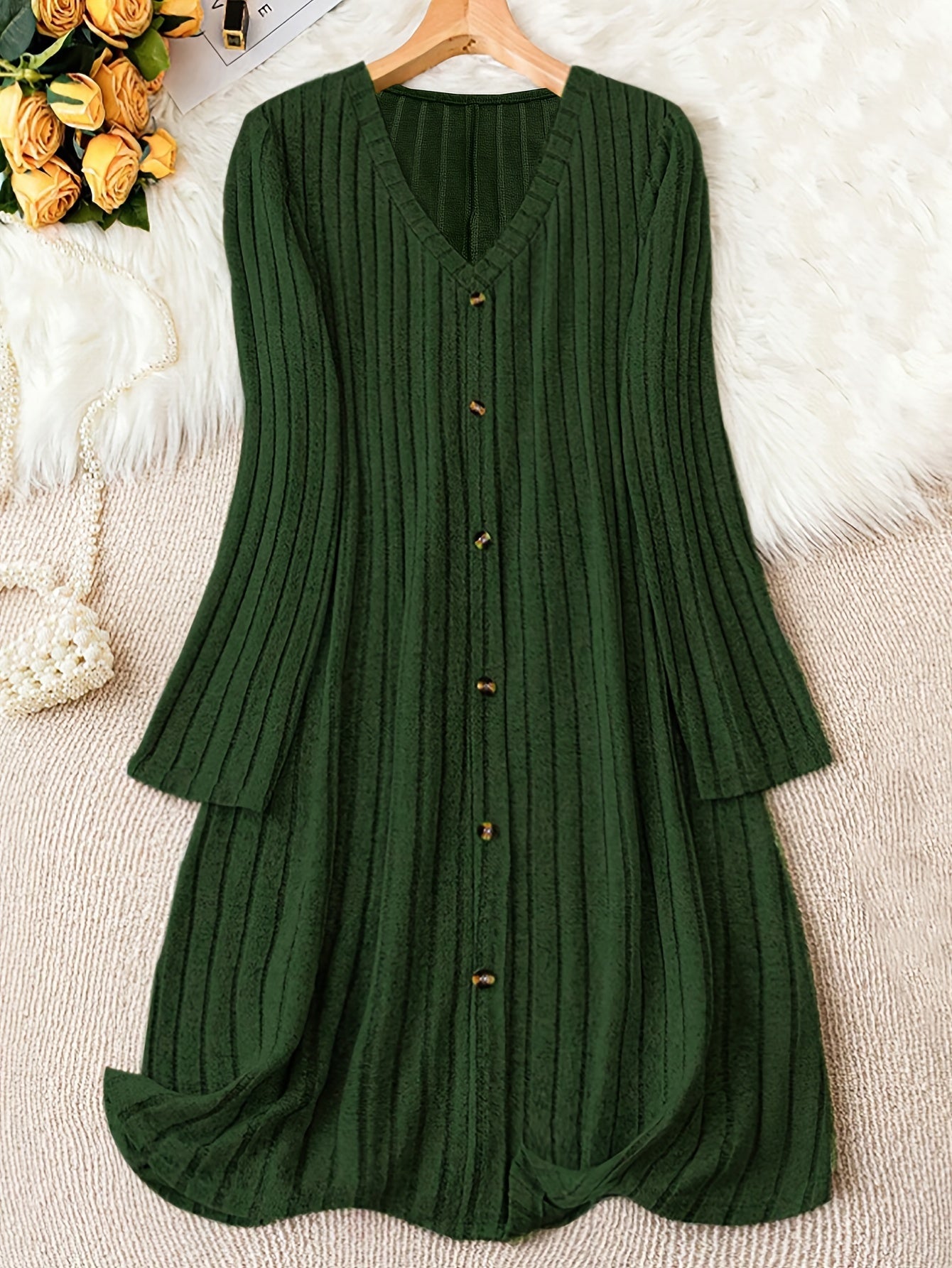 Marianne | Cozy Button-Down Knit Dress