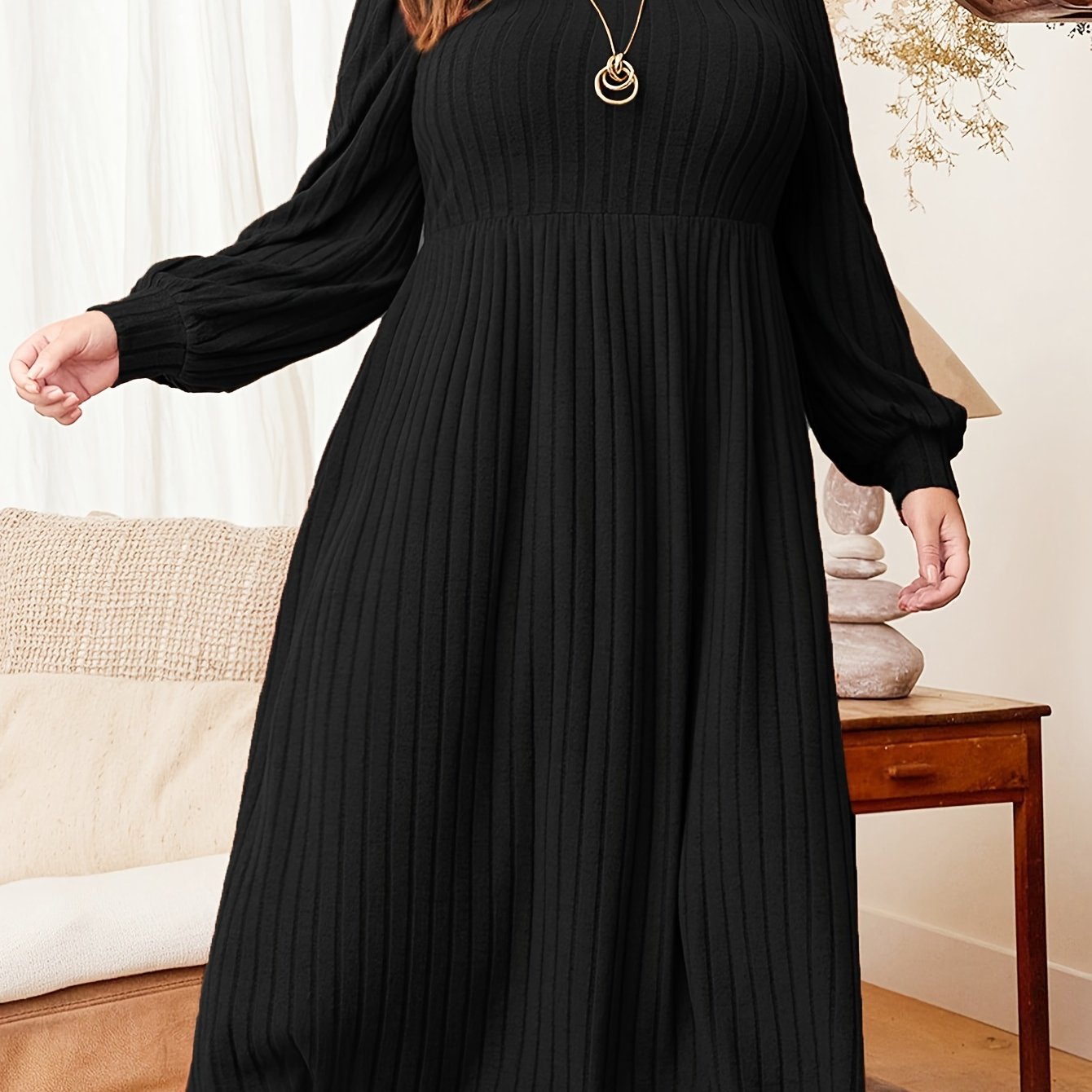 Marjorie | Soft Ribbed Midi Dress