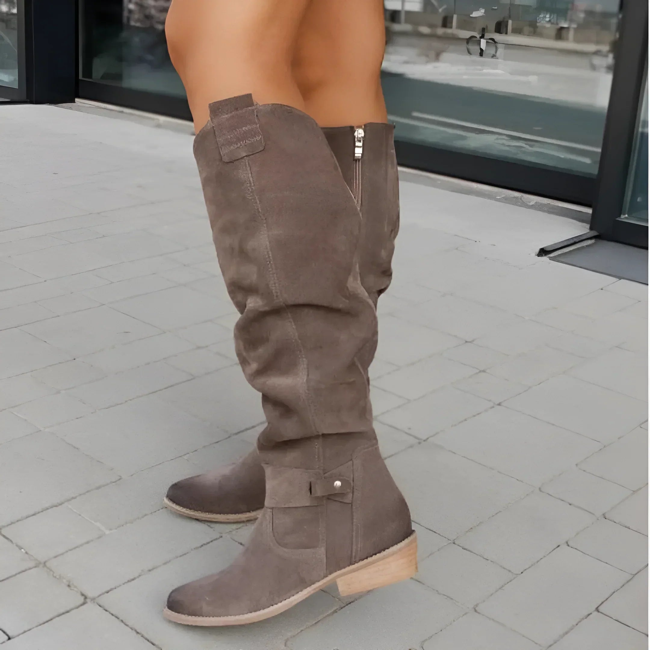 Aurora | Poised Suede Knee Boots
