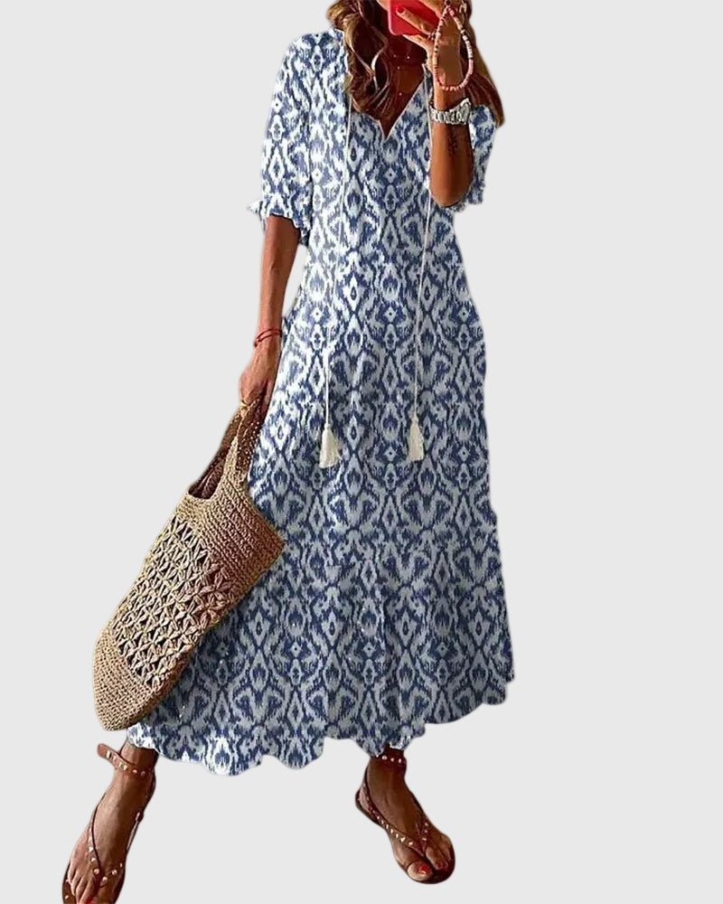Amalia | Boho Vintage Summer Maxi Dress