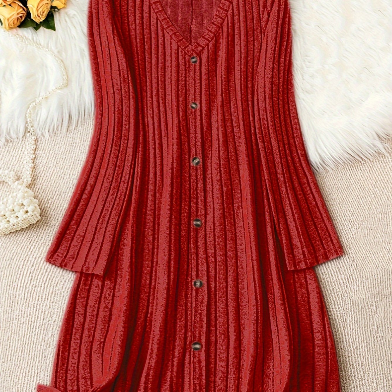 Marianne | Cozy Button-Down Knit Dress