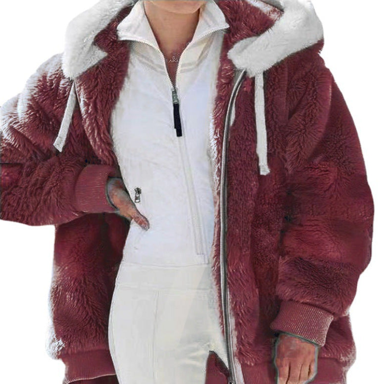 Eliza | Plush Color-Block Jacket