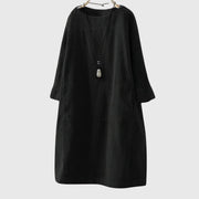 Grace | Relaxed Corduroy Midi Dress