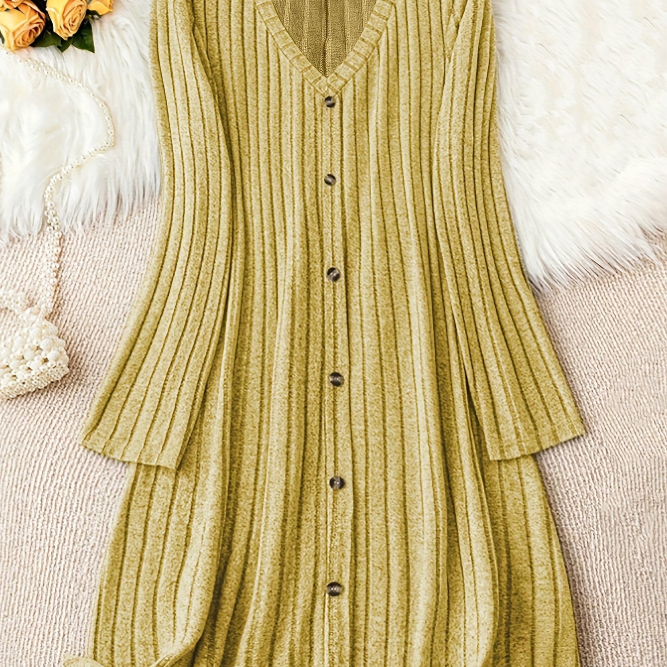 Marianne | Cozy Button-Down Knit Dress