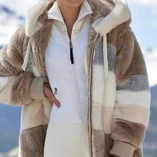 Eliza | Plush Color-Block Jacket