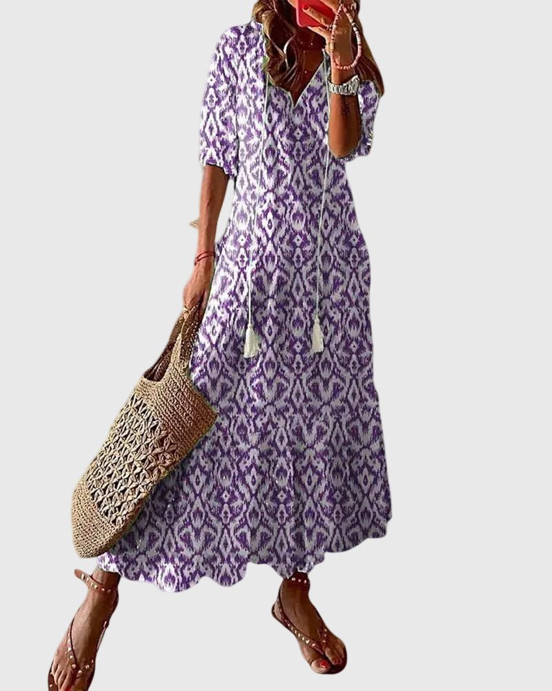 Amalia | Boho Vintage Summer Maxi Dress