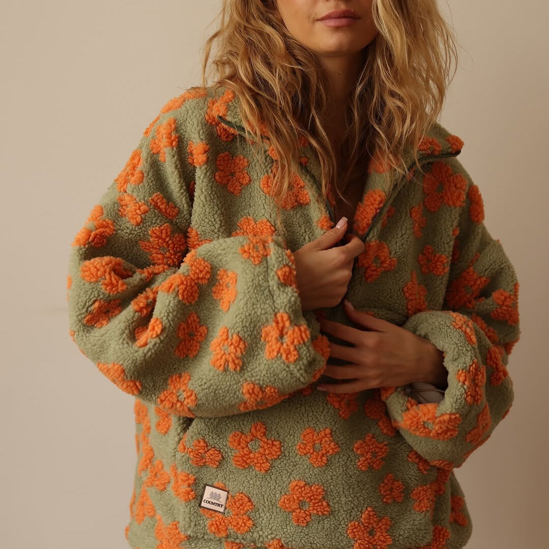 Ayla | Cozy Floral Pullover