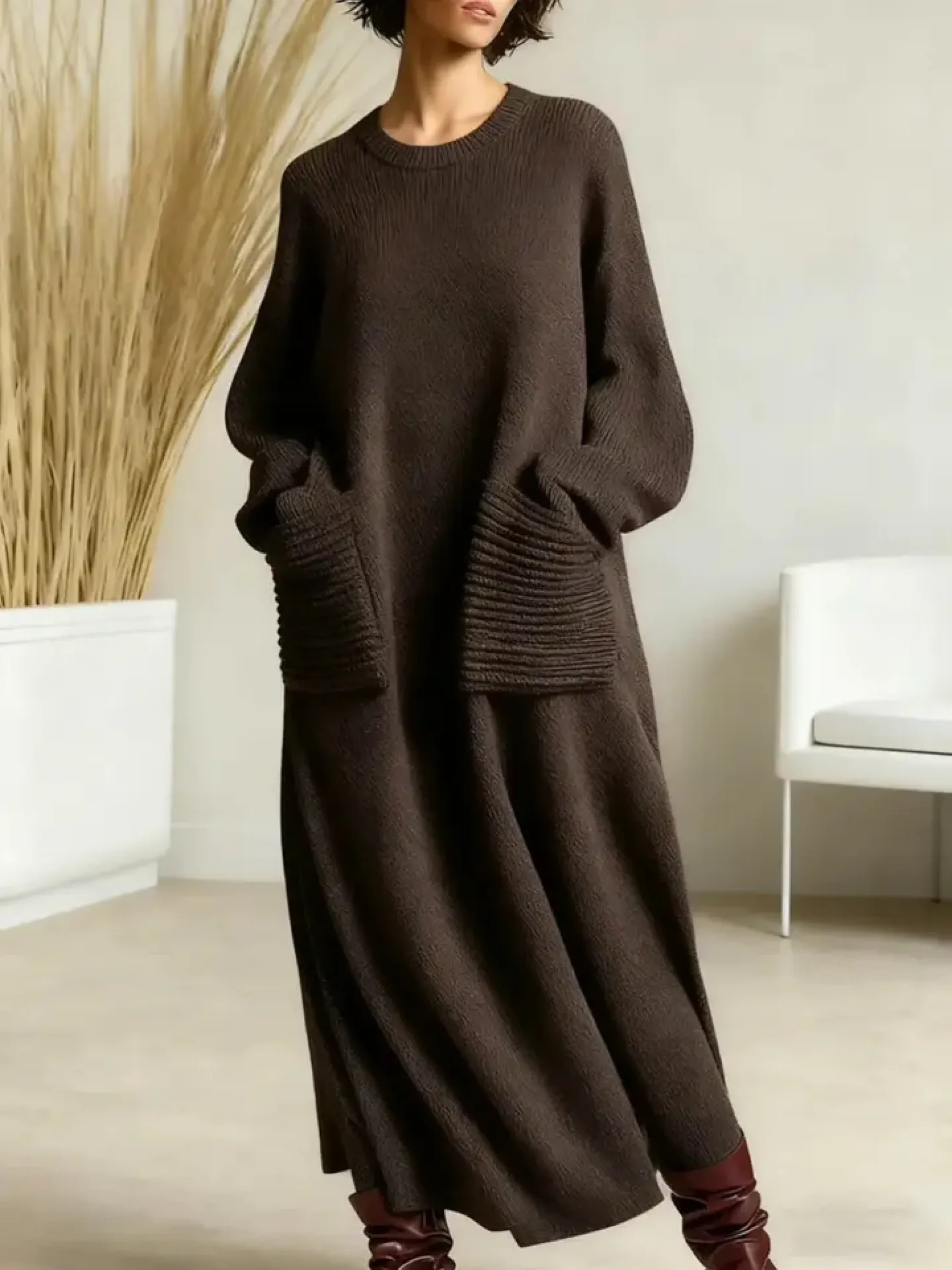RAYA – Knit-Pocket Dress – Ellen & Rose Savannah RAYA – Knit-Pocket Dress – Ellen & Rose Savannah