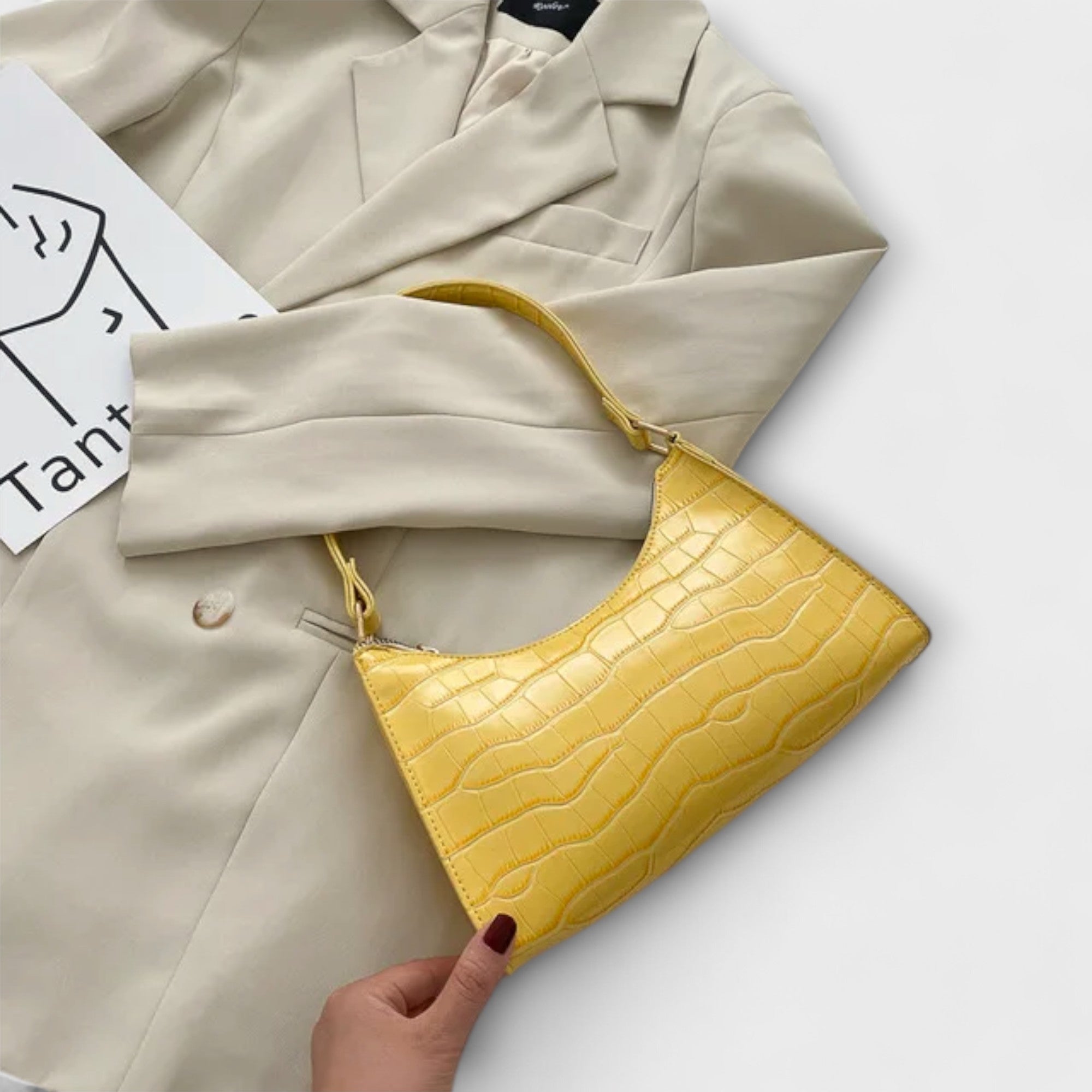 Ava - Shiny Leather Bag