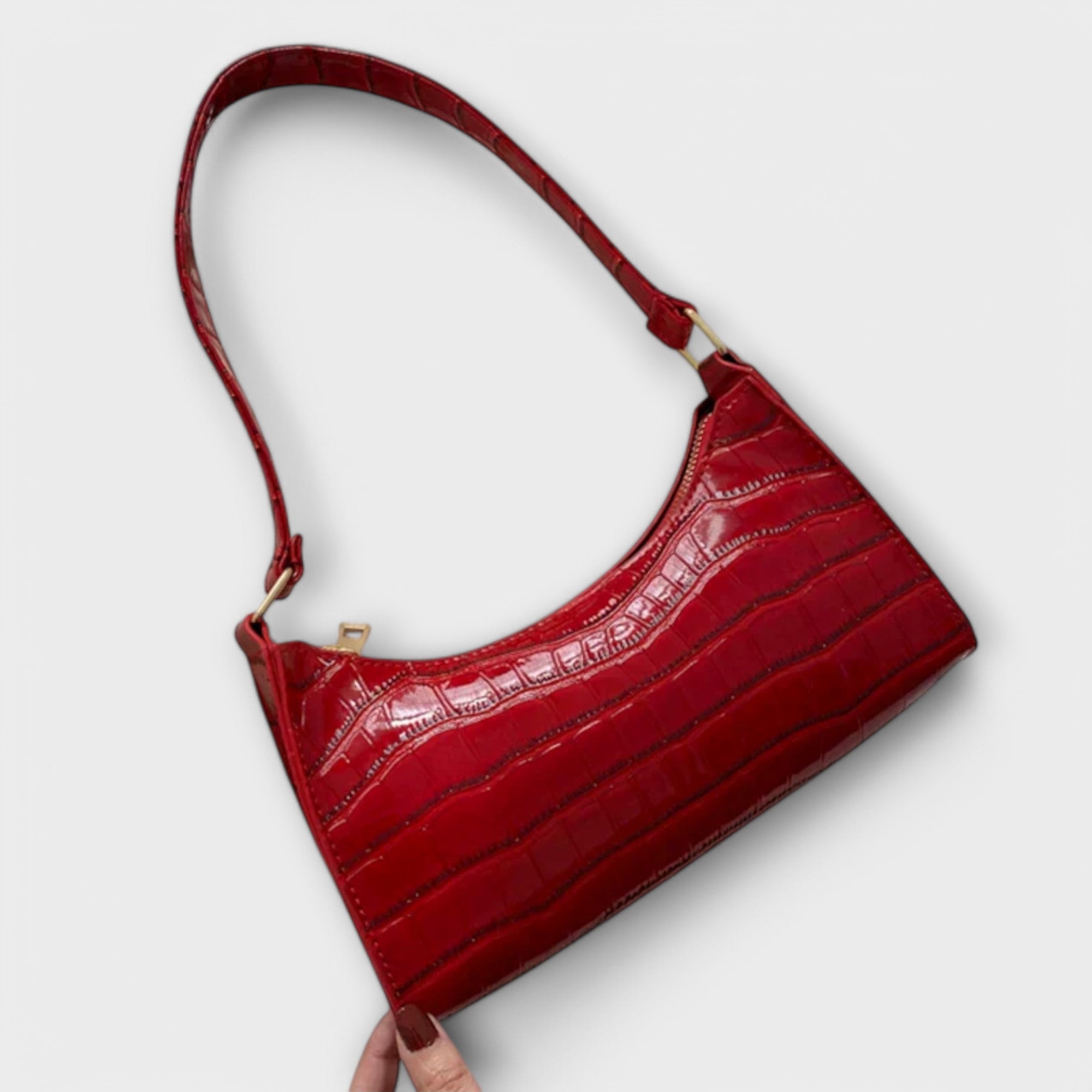 Ava - Shiny Leather Bag