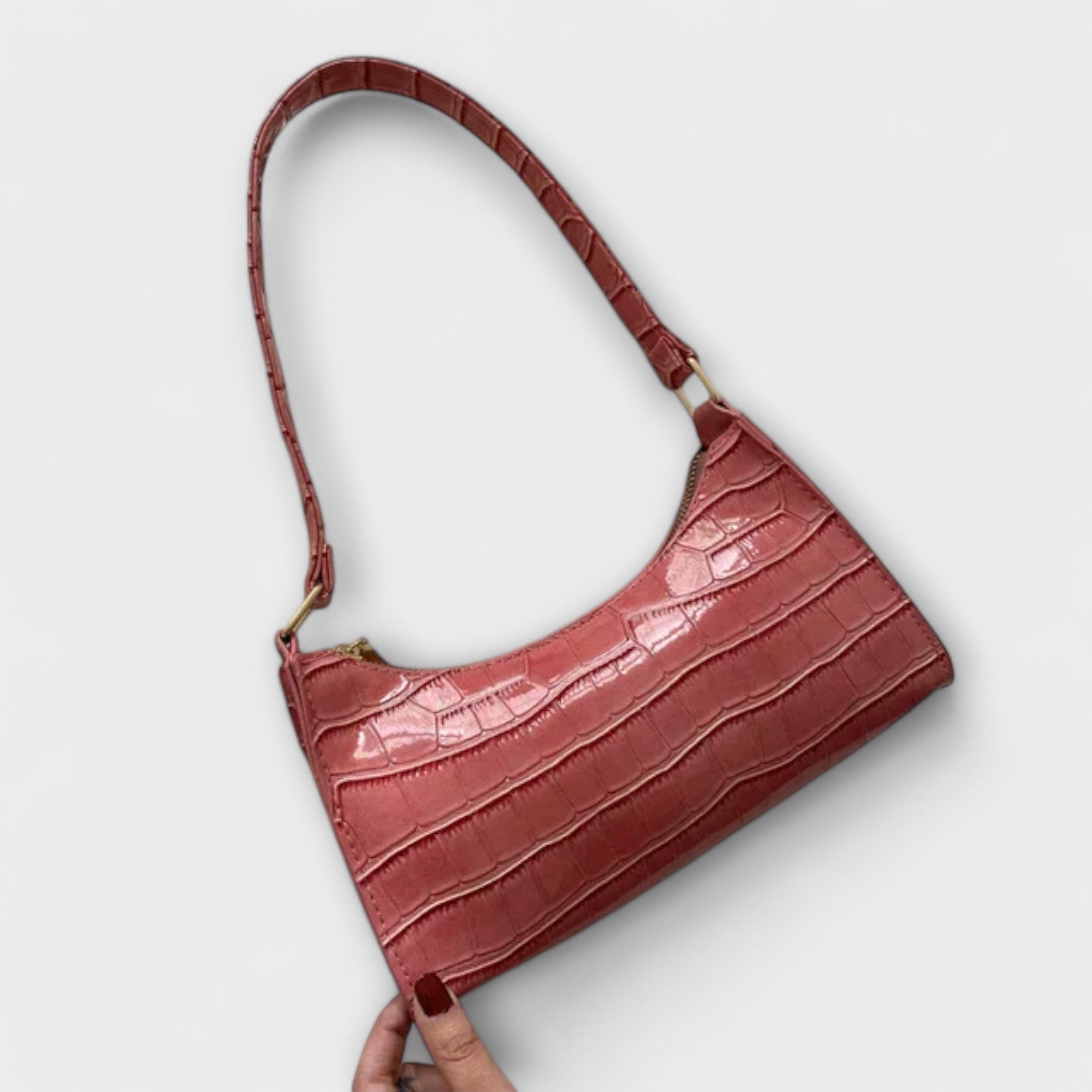 Ava - Shiny Leather Bag