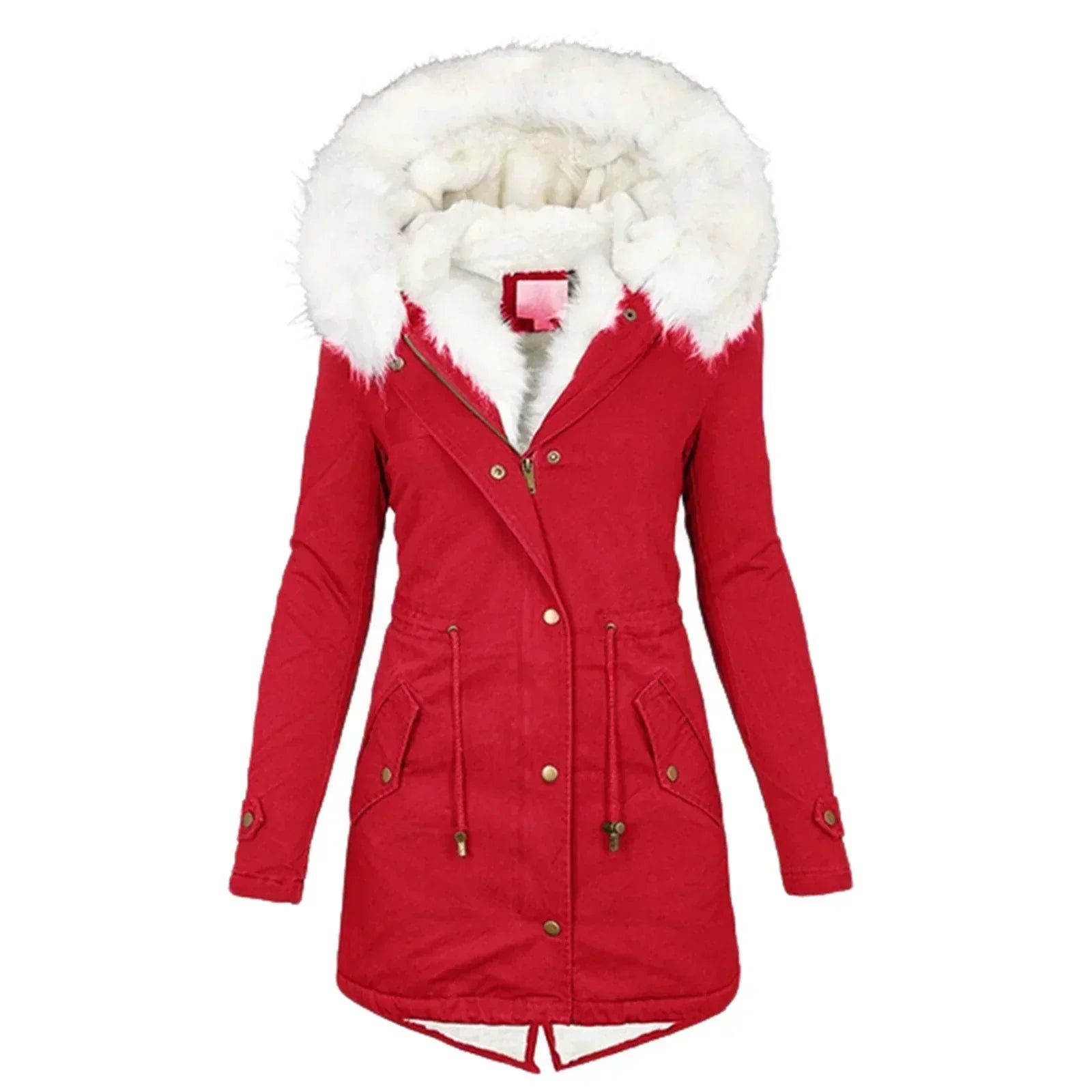 Sienna | Blush Faux Fur Parka