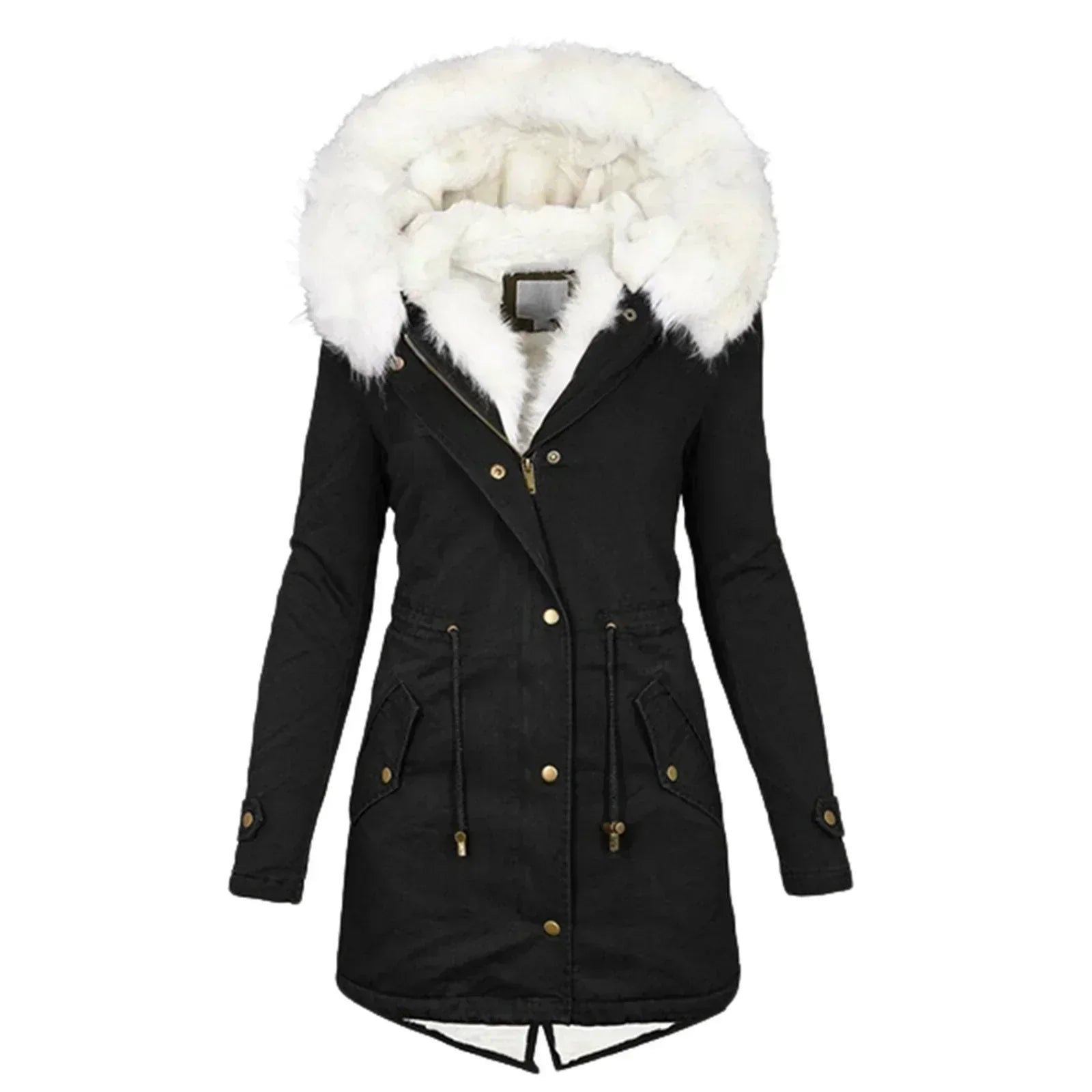 Sienna | Blush Faux Fur Parka