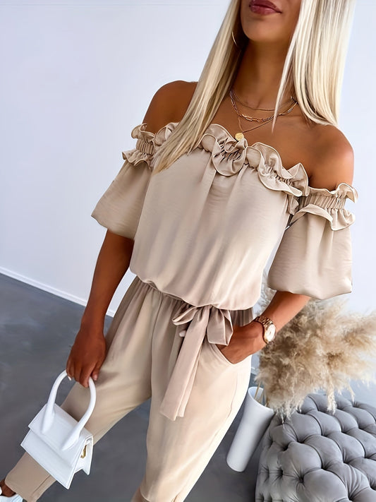 Liana - Chic Off-Shoulder Jumpsuit