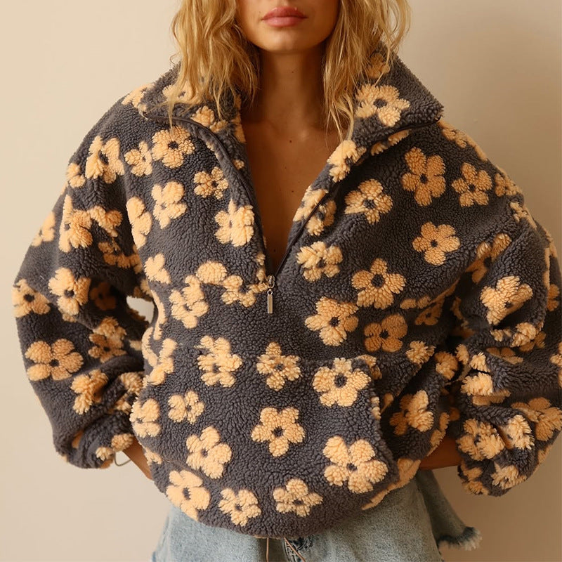 Ayla | Cozy Floral Pullover