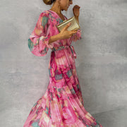 Meli | Wrap Dress with Floral Print