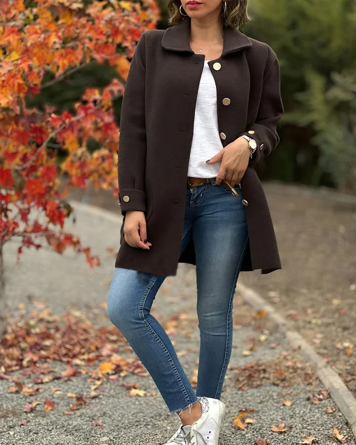 Elodie | Refined Wool-Blend Coat