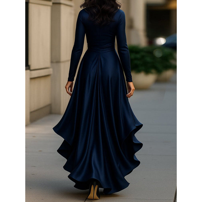 Constance | Wrap-Style Ruffle Maxi Dress