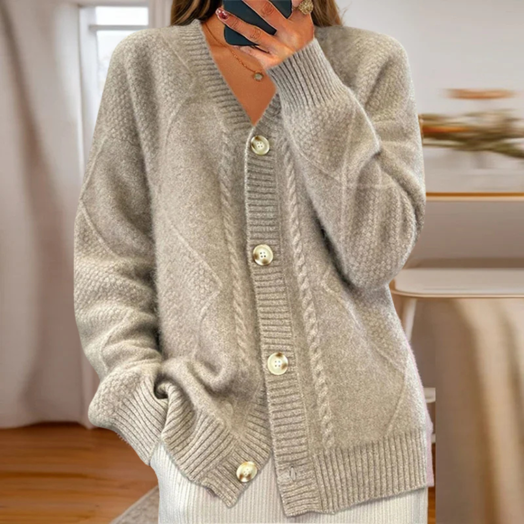 Eleanor | Plush Button Cardigan