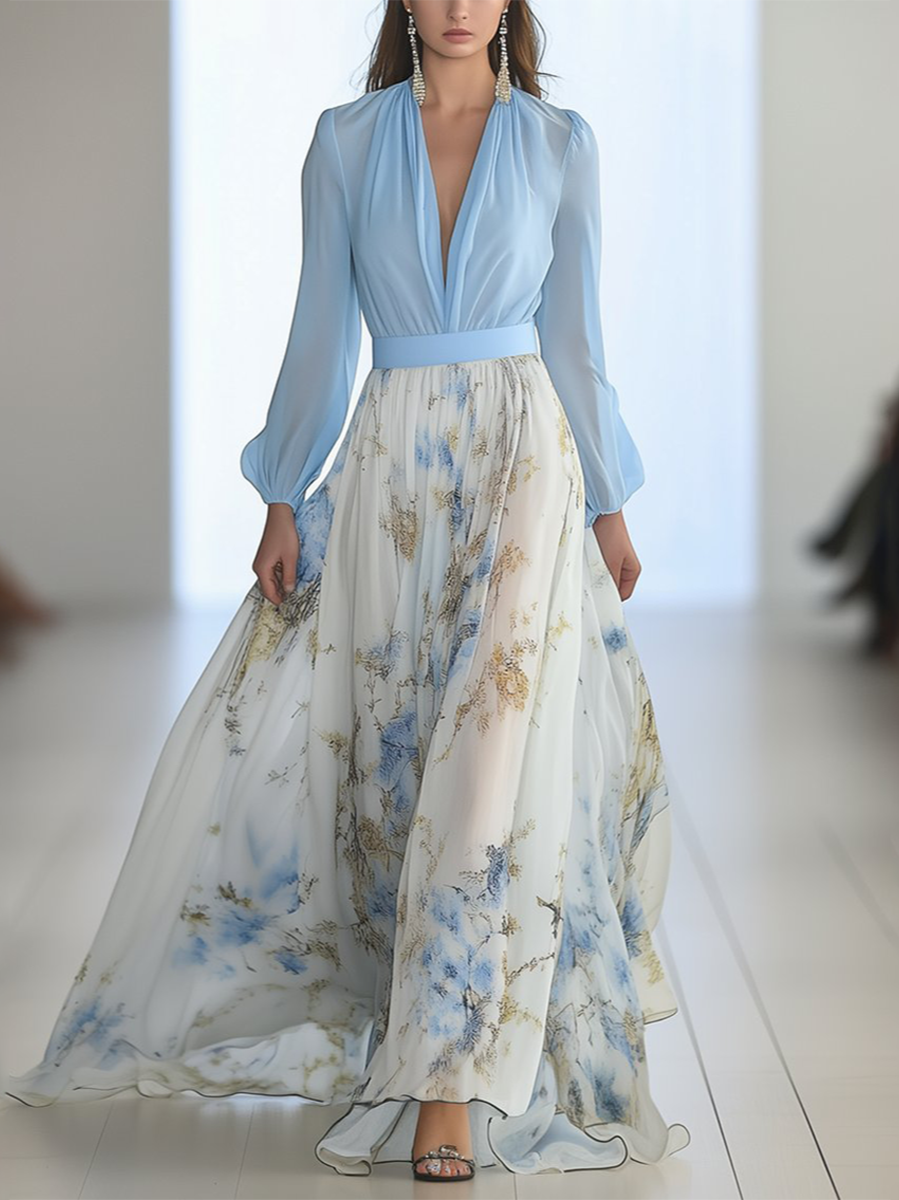 Harper™ | Beautiful Maxi Dress with Floral Print