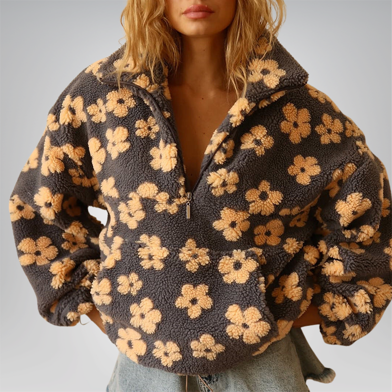 Ayla | Cozy Floral Pullover