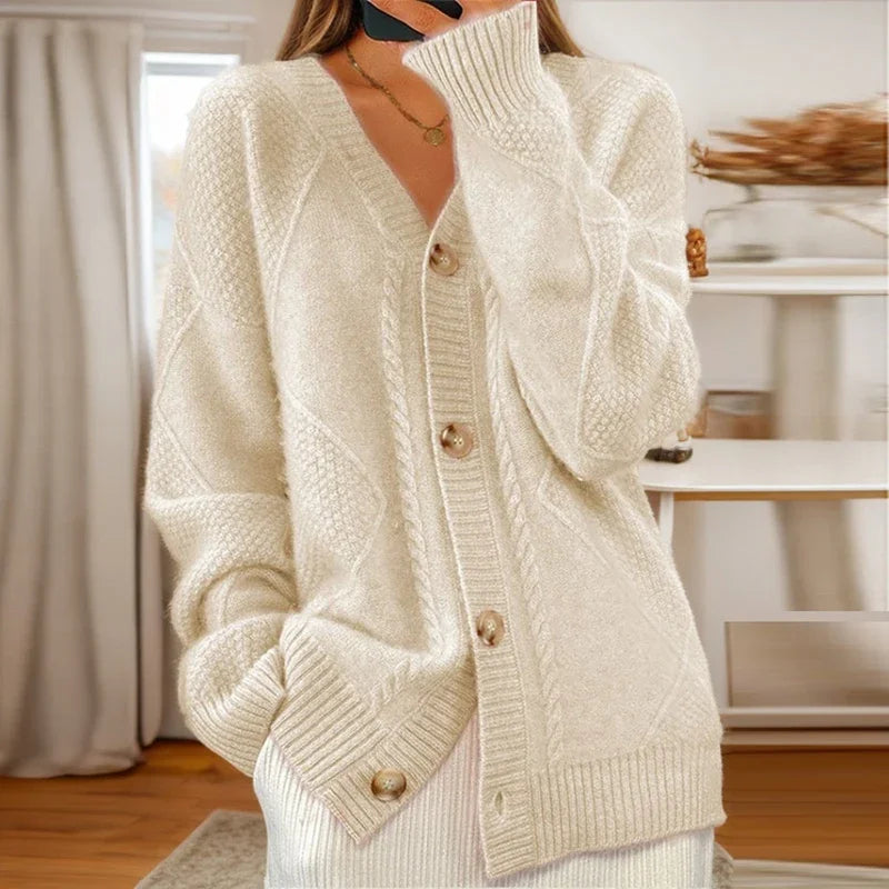 Eleanor | Plush Button Cardigan