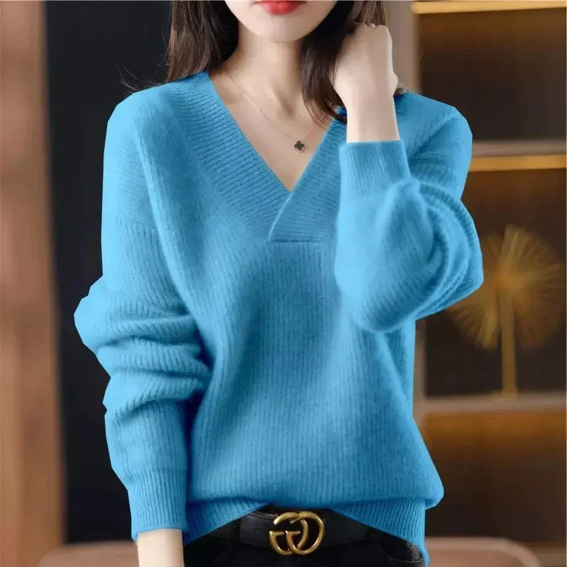 Elise | Airy Cashmere-Blend V-Neck