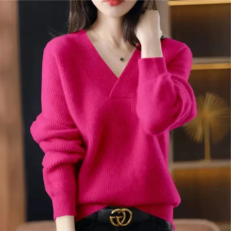Elise | Airy Cashmere-Blend V-Neck