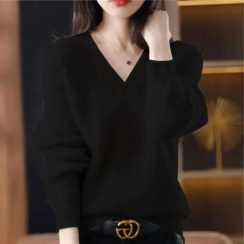 Elise | Airy Cashmere-Blend V-Neck