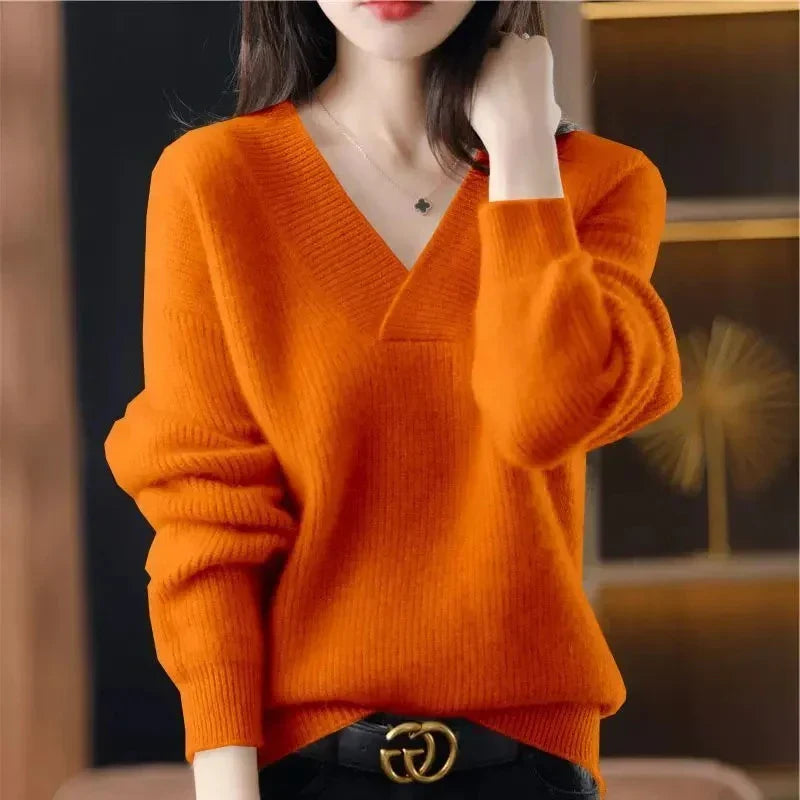 Elise | Airy Cashmere-Blend V-Neck
