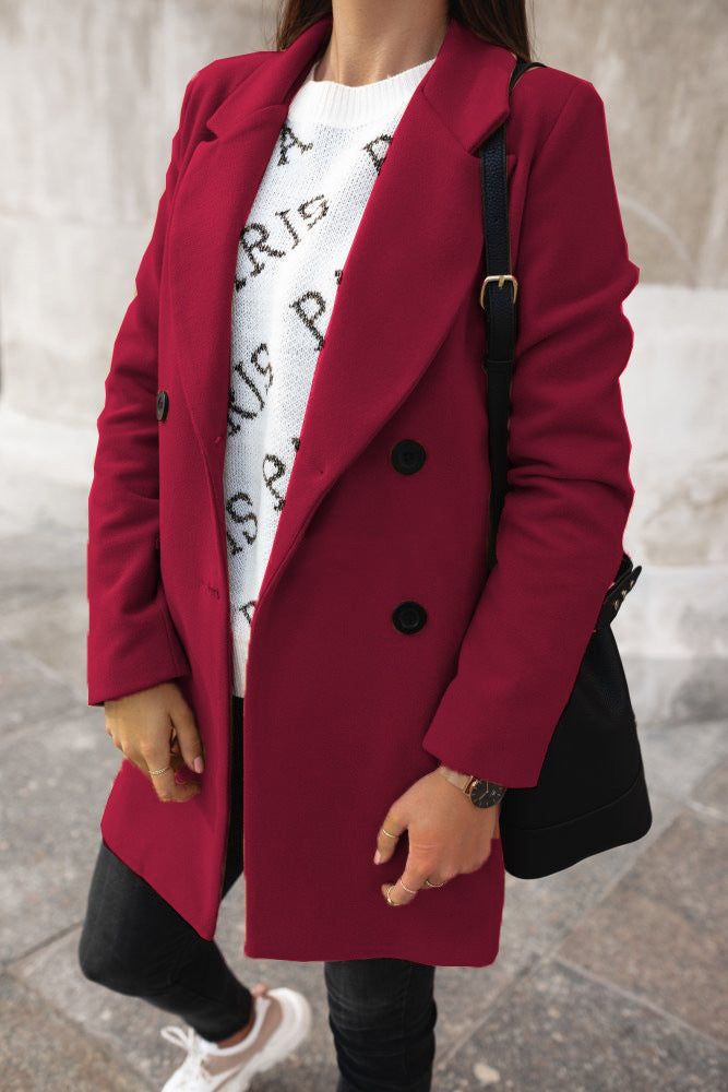 Celine - Chic Double-Breasted Coat: