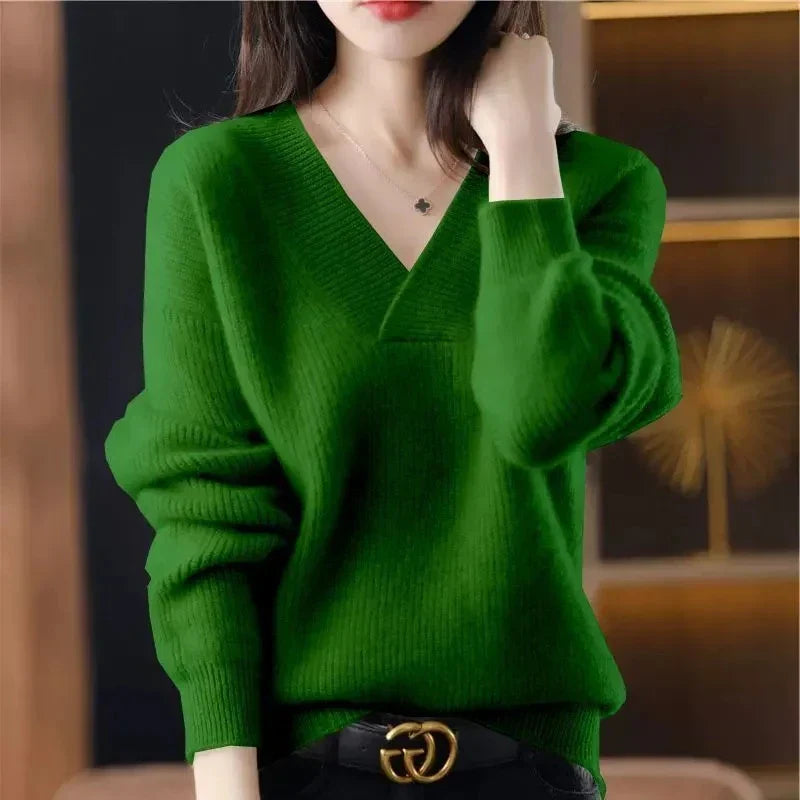 Elise | Airy Cashmere-Blend V-Neck