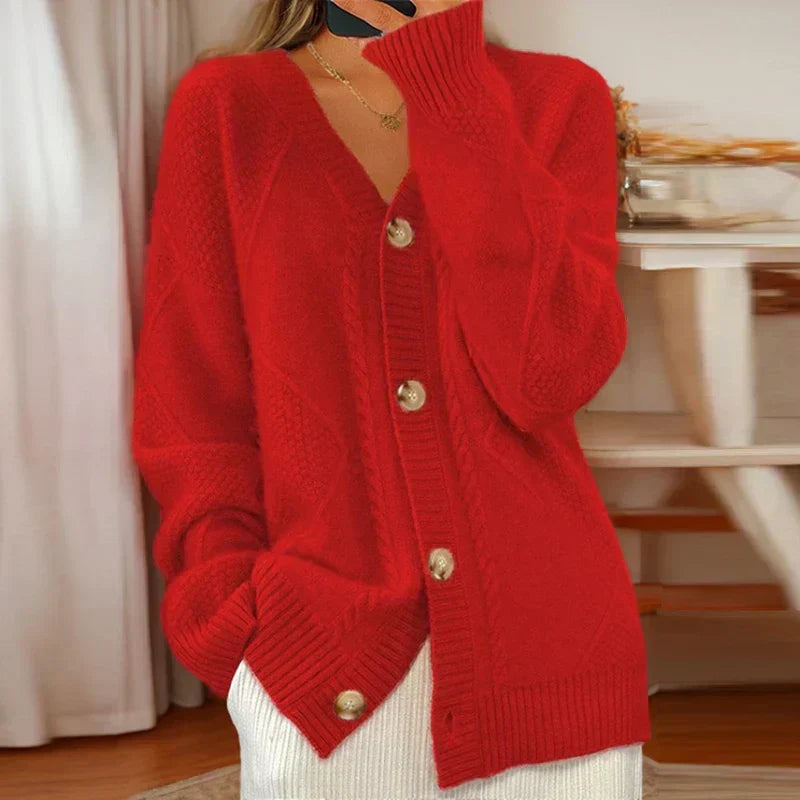 Eleanor | Plush Button Cardigan