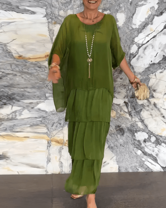 Lara | Elegant Flowing Maxi Dress